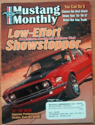 MUSTANG MONTHLY 2002 FEB - LAWMAN, SHAKER INSTALLED